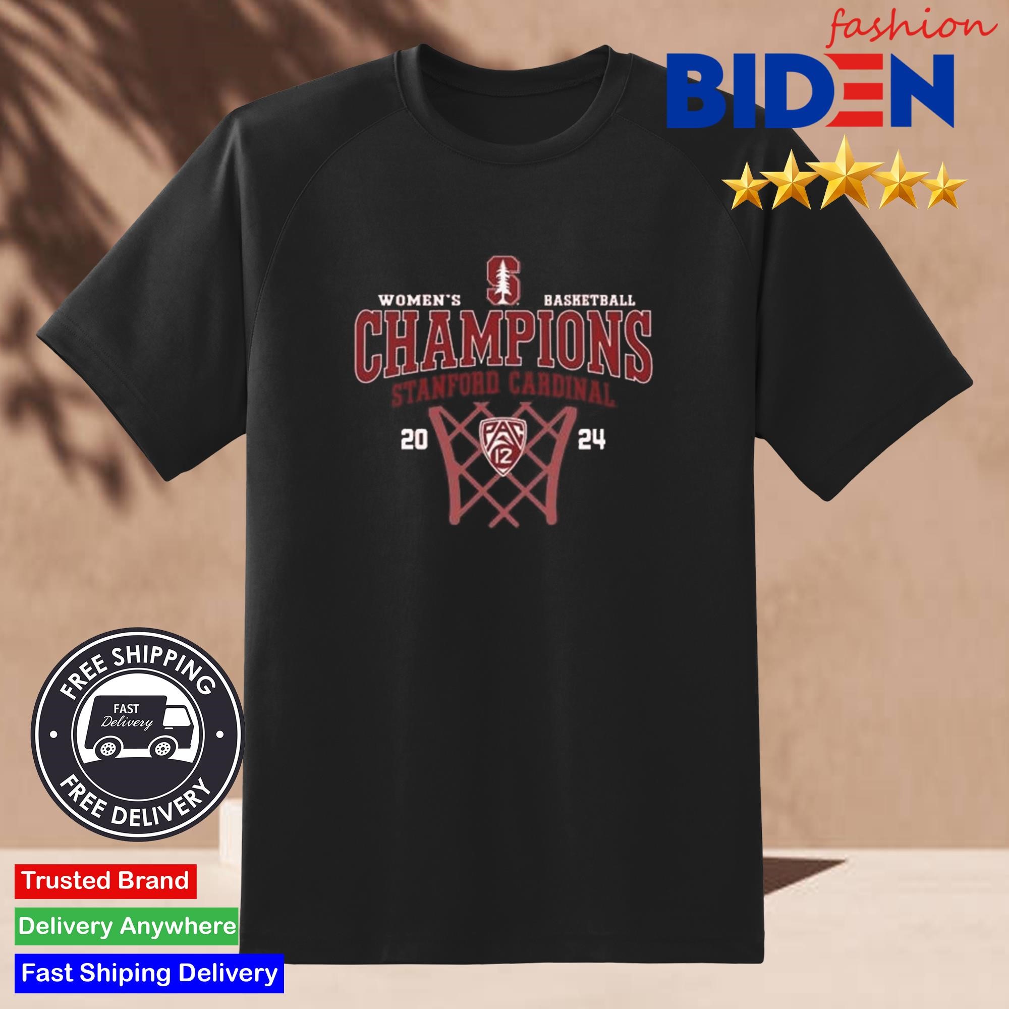 Stanford University Basketball 2024 Pac-12 Regular Season Champions Shirt