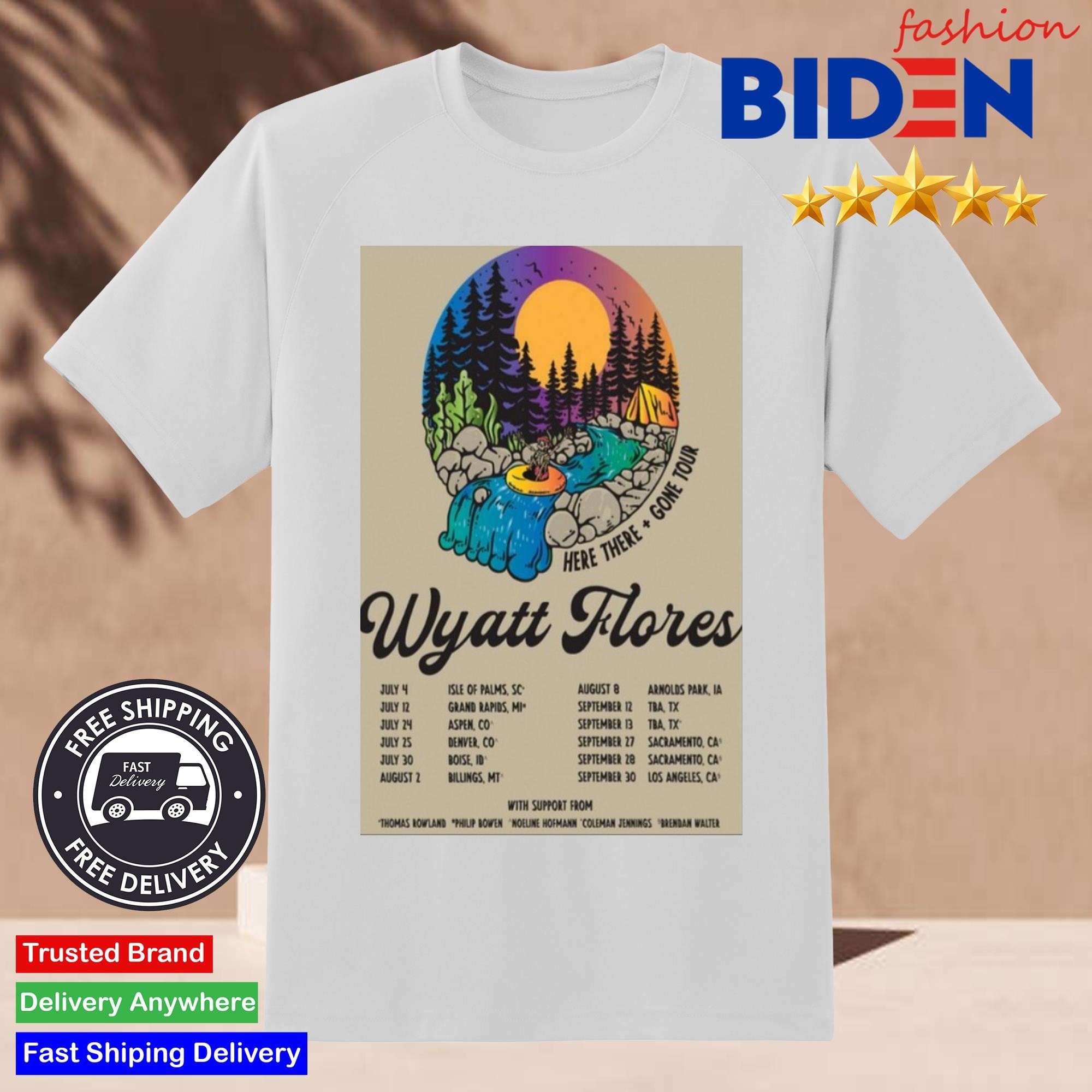 Wyatt Flores Here There And Gone Tour 2024 Shirt