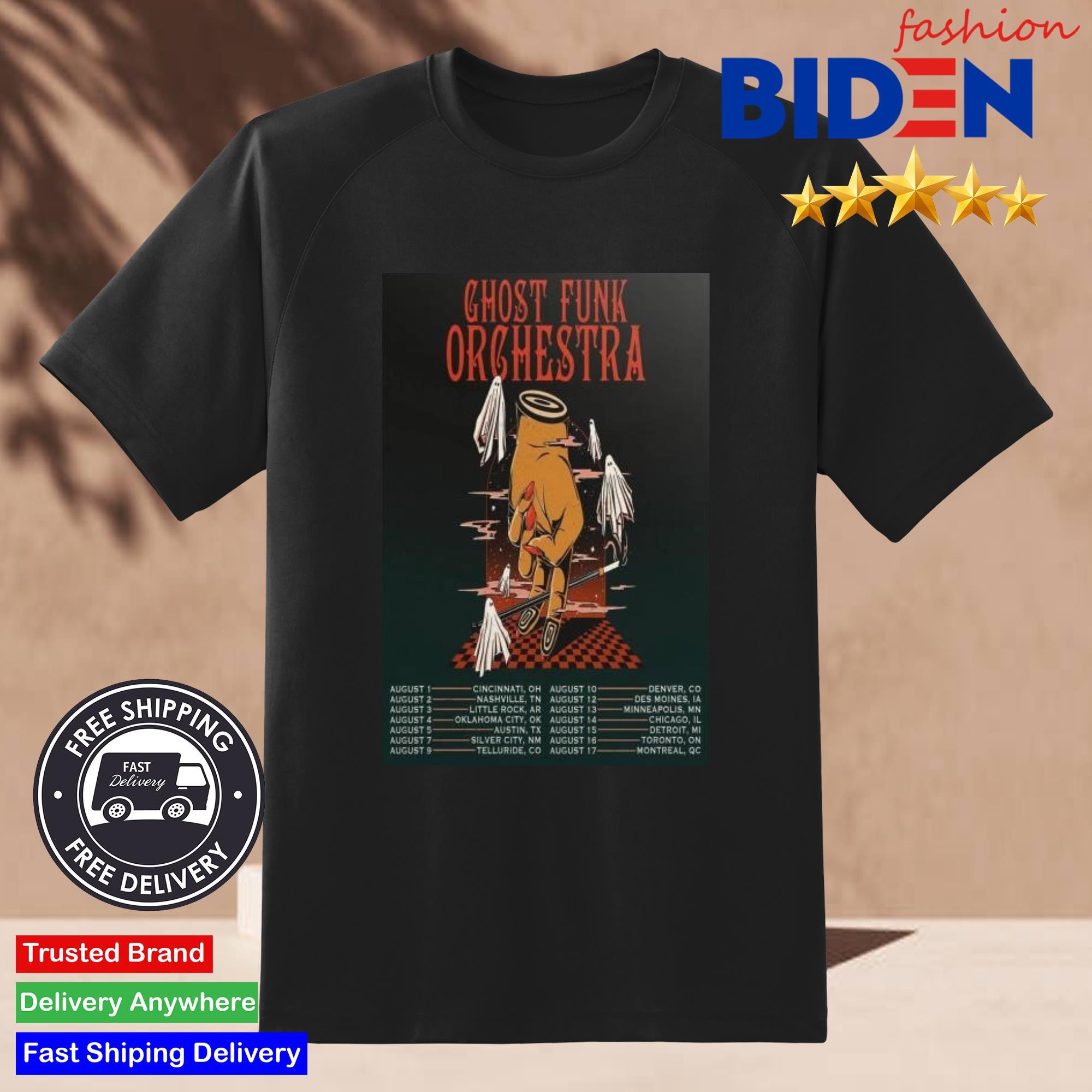 Ghost Funk Orchestra August Shows 2024 Shirt