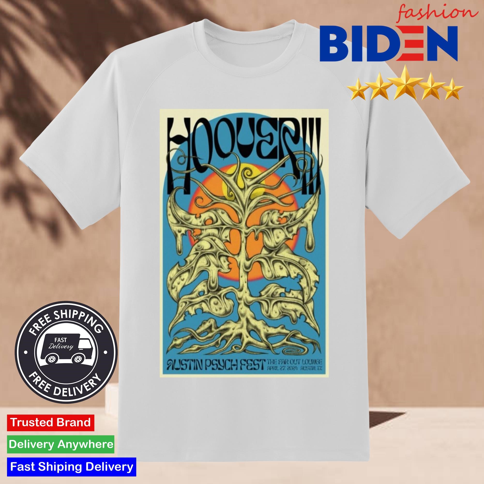 Hooveriii The Far Out Lounge & Stage Austin TX 4-27-2024 Shirt